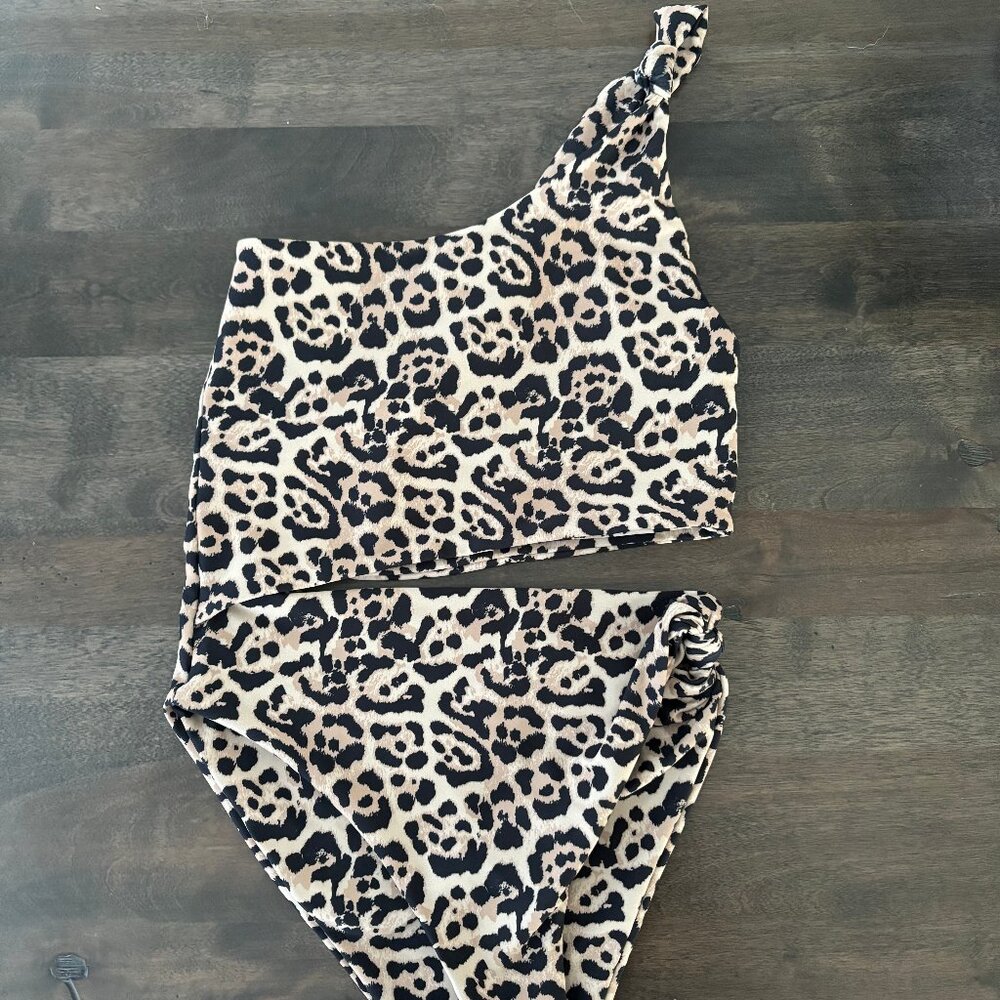 Skatie Swim Nicole One Piece Cheetah Print